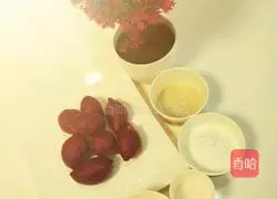 Soy Milk Purple Sweet Potato Sesame Cake Recipe Illustration 1