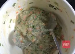 Vegetable shrimp cake recipe 1