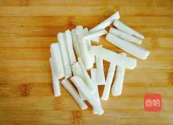 This sushi is a bit square and this yam is a bit blue.Illustration of how to make it 1