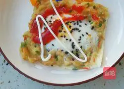 Illustration of how to make egg and potato pancakes 12