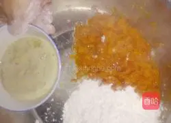 Illustration of how to make pumpkin cake 2