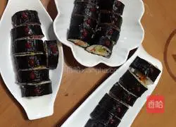 Illustration of how to make sushi 4