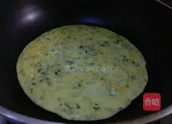 Illustration of how to make purslane pancakes 8