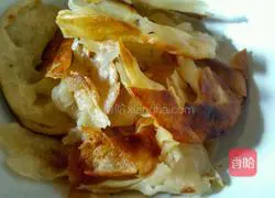 Ghee and chopped green onion Illustration of how to make cakes 7