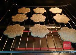 Illustration of how to make sesame crackers (no oil and no sugar) 12