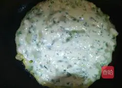 Illustration of how to make chive pancakes 2