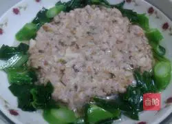 Illustration of how to make steamed meatloaf with pickles and water chestnuts 9