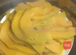 Illustration of how to make bean paste and pumpkin cake 1