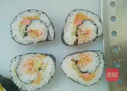 Illustration of how to make sushi 4