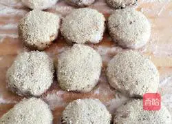 Illustration of how to make sesame sauce pancakes 14