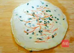 Illustration of how to make carrot and scallion pancakes 9