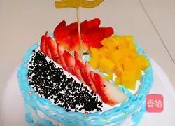  Illustration of how to make fruit cream cake 9