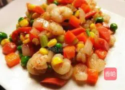 Illustration of how to make shrimp and egg pancakes 8