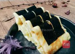 Illustration of how to make seaweed egg pancake 20