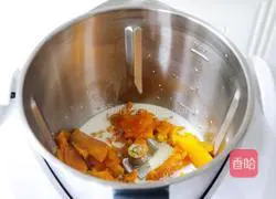 Illustration of how to make pumpkin mousse cake 6