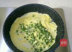 Illustration of how to make green onion egg pancake 13