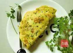 Illustration of how to make chive egg pancake 10