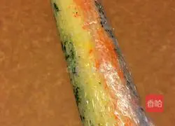 Illustration of how to make colorful sushi 3