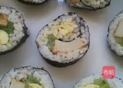 Illustration of how to make sushi 4