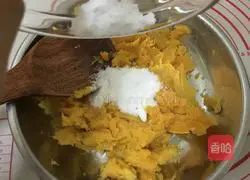 Sweet potato glutinous rice Illustration of how to make cake 6