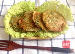 Illustration of how to make shepherd's purse egg pancake 6