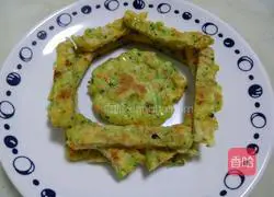 Illustration of how to make shrimp and vegetable pancakes for food supplement 9