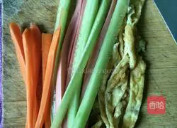 Illustration of how to make sushi 1