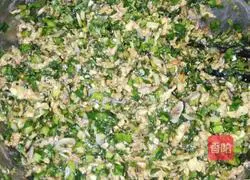 Illustration of how to make leek and egg cakes 3