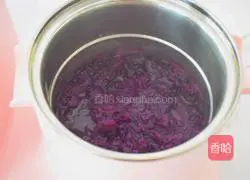 Milk Purple Sweet Potato Cake Recipe Illustration 4