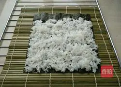 Illustration of how to make shrimp sushi 4