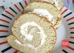 Illustration of Matcha Cake Roll Recipe 17