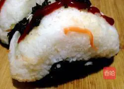 Illustration of how to make sushi 5