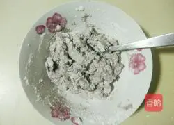 Illustration of how to make red bean dregs cake with milky purple potato filling 6
