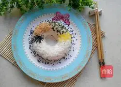Illustration of how to make sushi donuts 6