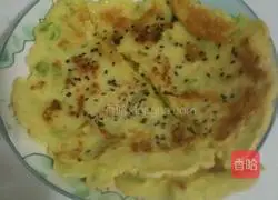 Kuaishou Breakfast ~ Illustration of how to make zucchini, black sesame and egg pancakes 3