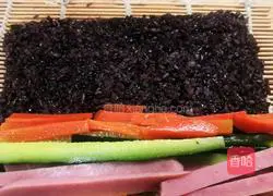 Illustration of how to make sushi 7