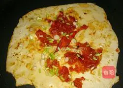 Illustration of making soybean pancake (Korean style focaccia) 12