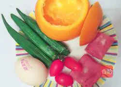 Steamed eggs in orange cups with colorful hands Illustration of how to make cakes 1