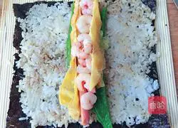 Illustration of how to make sushi 4