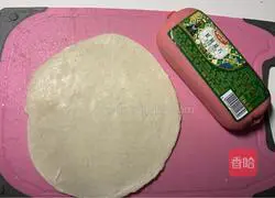 Illustration of how to make ham burrito 2