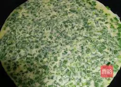 Illustration of how to make leek cakes 3