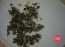 Illustration of Homemade Minced Pork Pancakes with Scallions 2