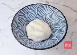 Illustration of making glutinous rice and red bean cake 4