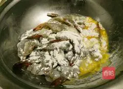 Omelette Fried Shrimp Illustration of how to do it 3