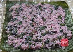 Illustration of how to make flower sushi 8