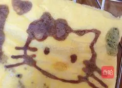 Hello Kitty Cake Roll Recipe Illustration 14