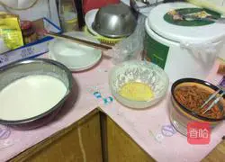 Illustration of how to make carrot and green pepper pancakes 5