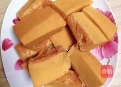 Pumpkin glutinous rice sandwich cake recipe 2