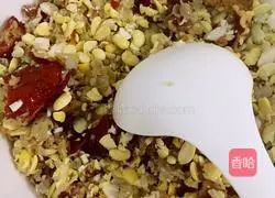 Illustration of making homemade soy milk and bean dregs cake 2