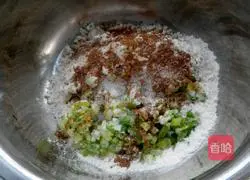 Illustration of how to make scallion pancakes 4